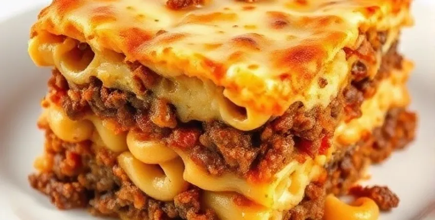 Casserole de boeuf à trois couches