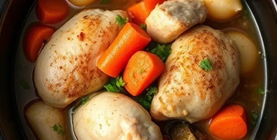 Daube de poulet au slow cooker