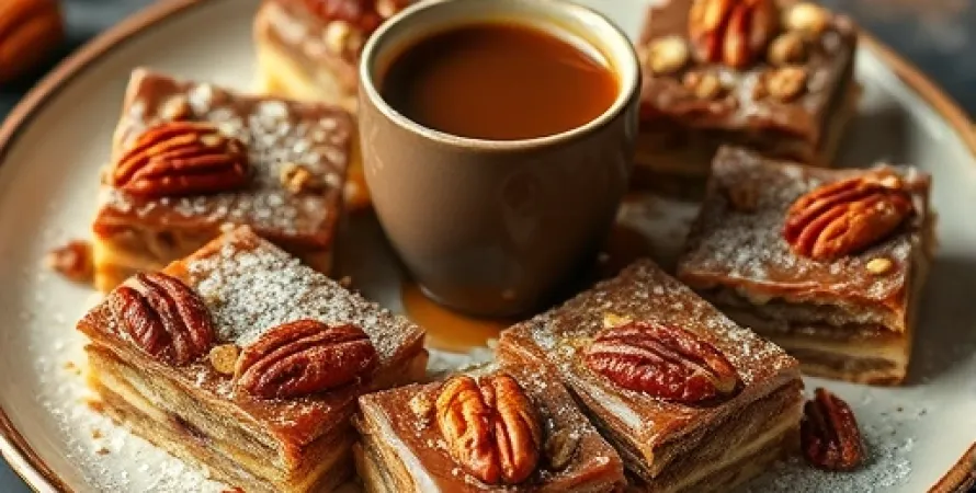 Barres Pecan au Café