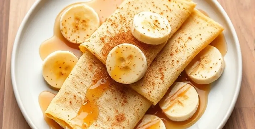 Crêpes véganes à la banane