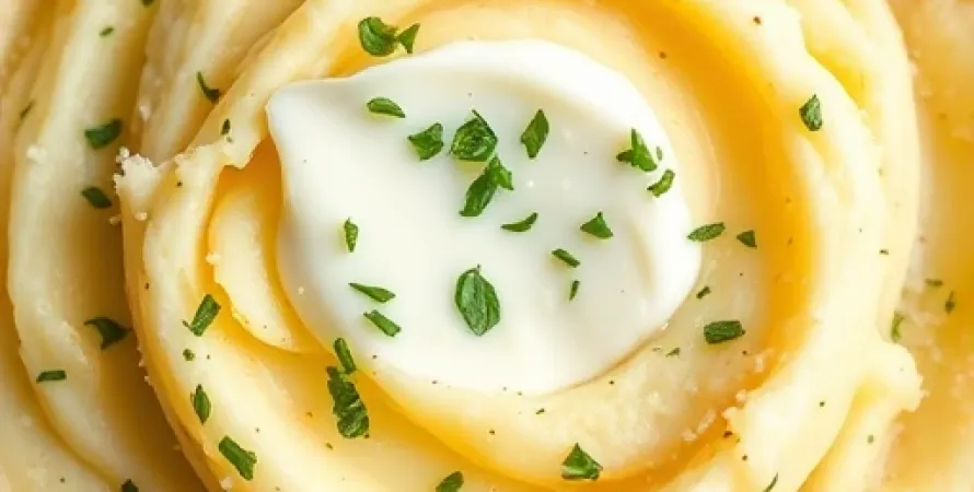 Purée de pommes de terre à la crème fraîche