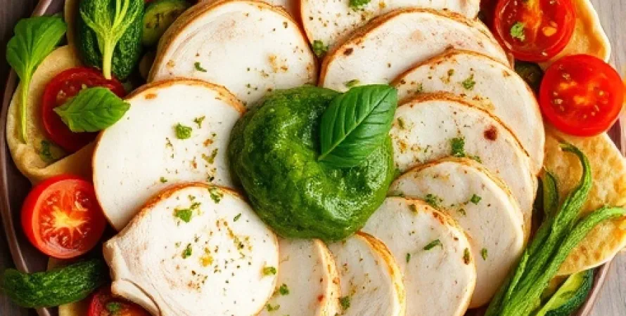 Rouleaux de poulet au pesto