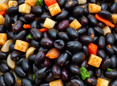 Haricots noirs épicés