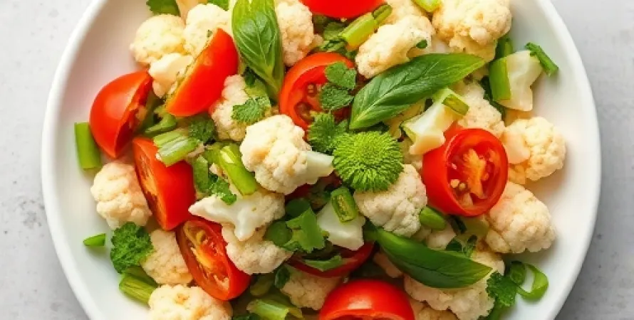 Salade de chou-fleur aux herbes fraîches
