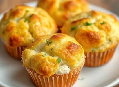 Muffins au cottage cheese et aneth