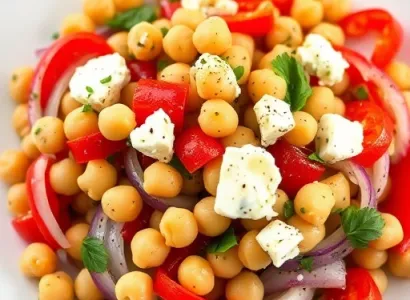 Salade de pois chiches à la méditerranéenne
