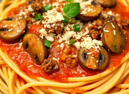 Spaghetti rapide aux crèmes