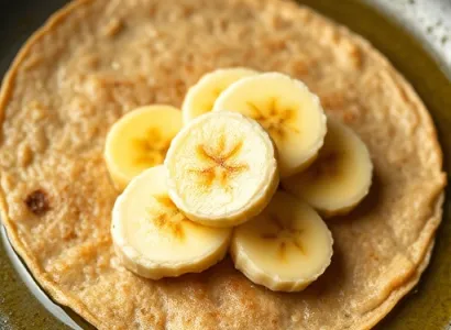 Crêpes d'épeautre aux bananes