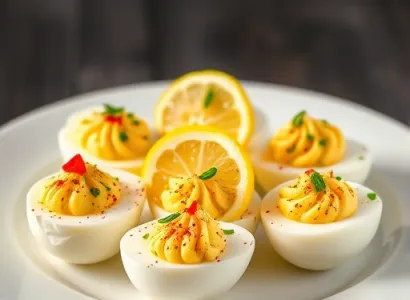 Oeufs farcis au piment
