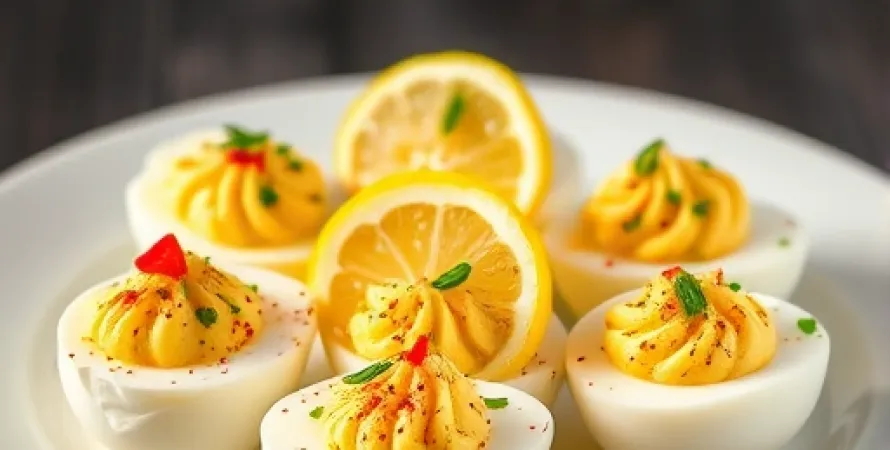 Oeufs farcis au piment