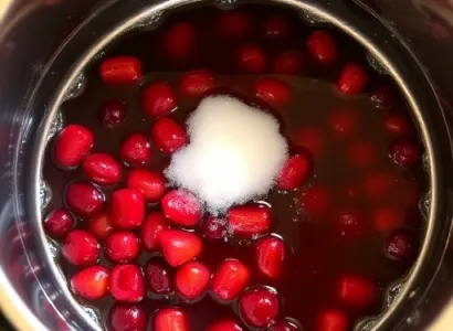 Sauce de canneberges au gingembre