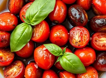 Tomates cerises rôties