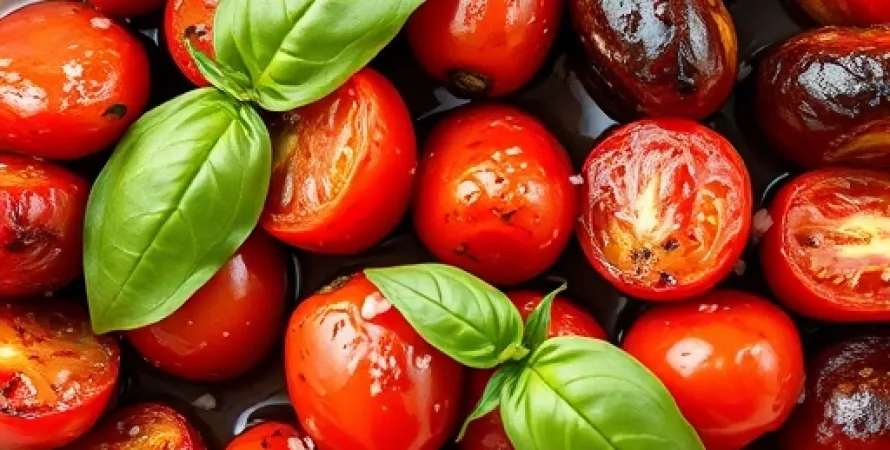 Tomates cerises rôties