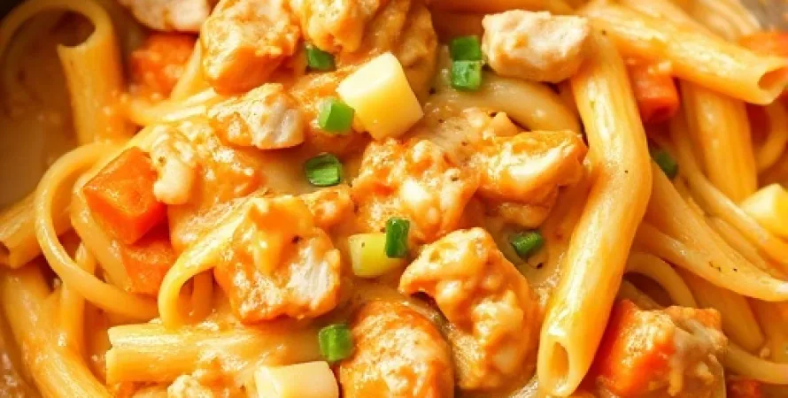 Pâtes au dindon à la sauce Buffalo