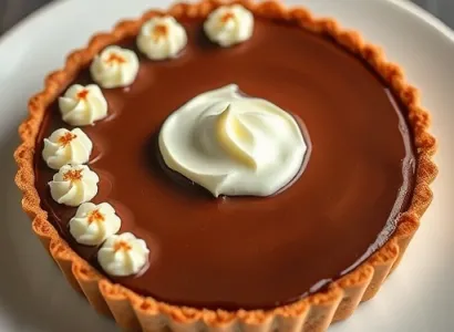 Tarte au Chocolat et Poireau Crèmeux