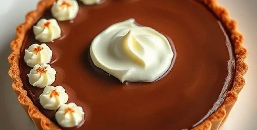 Tarte au Chocolat et Poireau Crèmeux