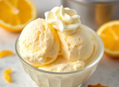 Glace au citron et au gingembre