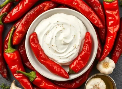 Poivrons frits au yogourt
