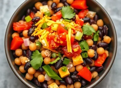 Salade de haricots mexicaine