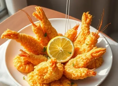 Calamars frits au citron et persil