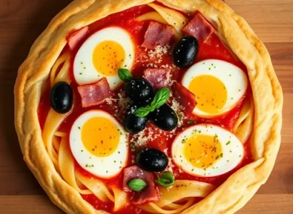 Tarte de pâtes saines