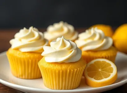 Cupcakes au citron avec crème de citron