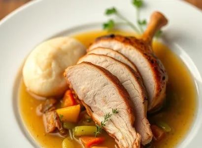 Poulet cuit pour dumplings