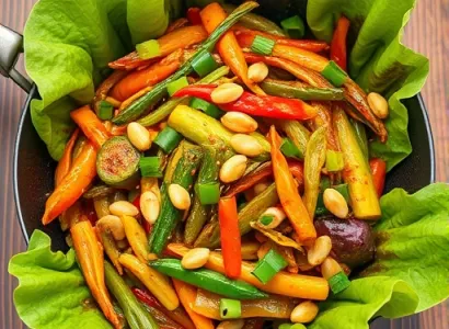Légumes chinois à la lettuce