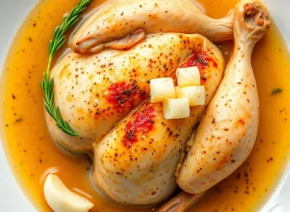 Poulet au 20 gousses d'ail