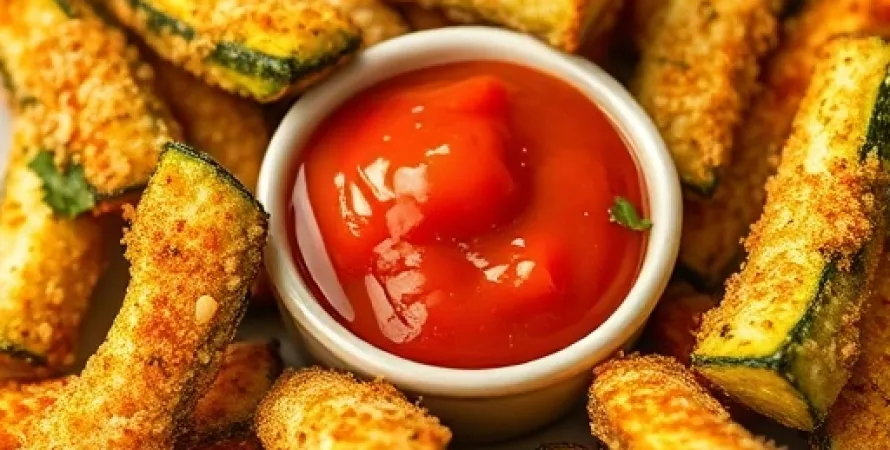 Courgettes frites au four
