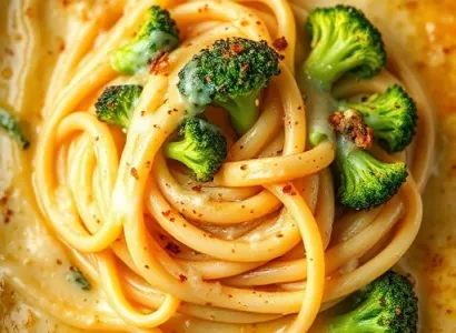 Pâtes au brocoli au four