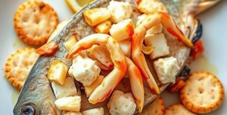 Poisson au crabe