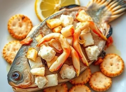 Poisson au crabe