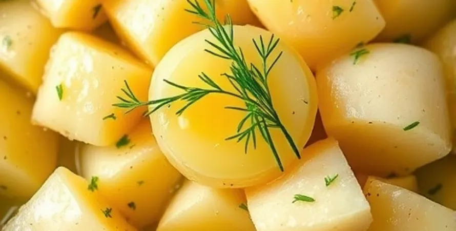 Pommes de terre à l'ail et à l'aneth