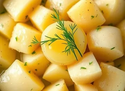 Pommes de terre à l'ail et à l'aneth