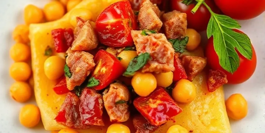 Pâtes au chickpeas