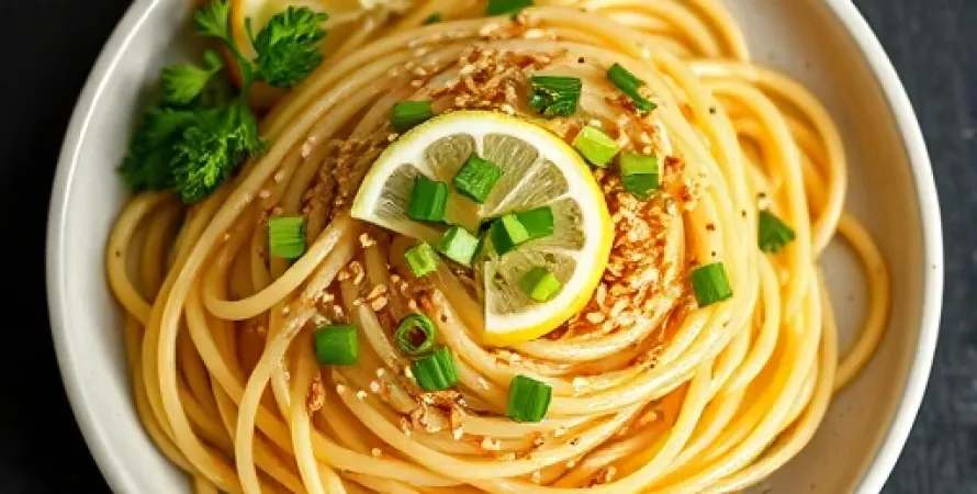 Pâtes au citron et sesame