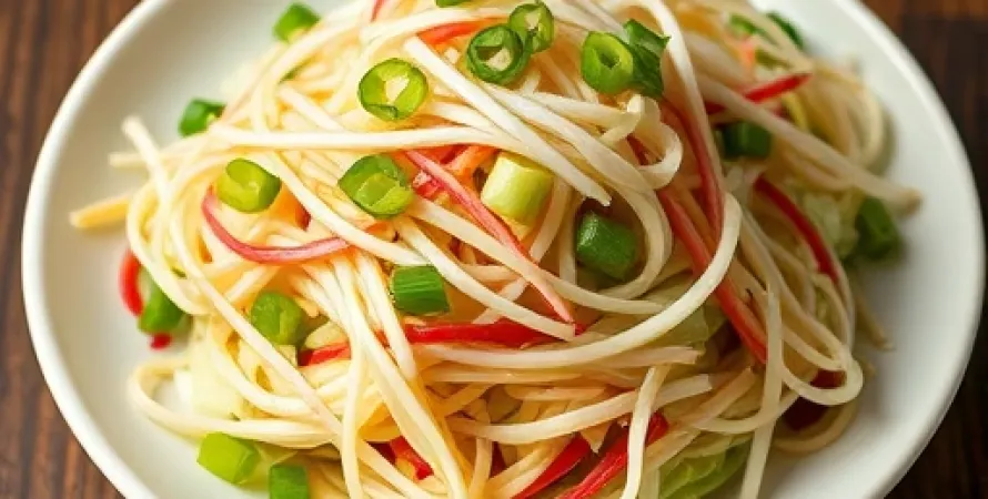 Salade de chou chinois et germes de haricot