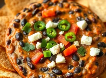 Dip de haricots noirs épicé