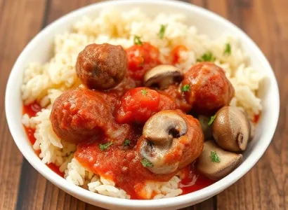 Boulettes de boeuf aux champignons
