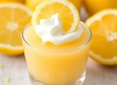 Dessert au citron et gélatine
