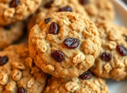 Cookies à l'avoine et aux raisins