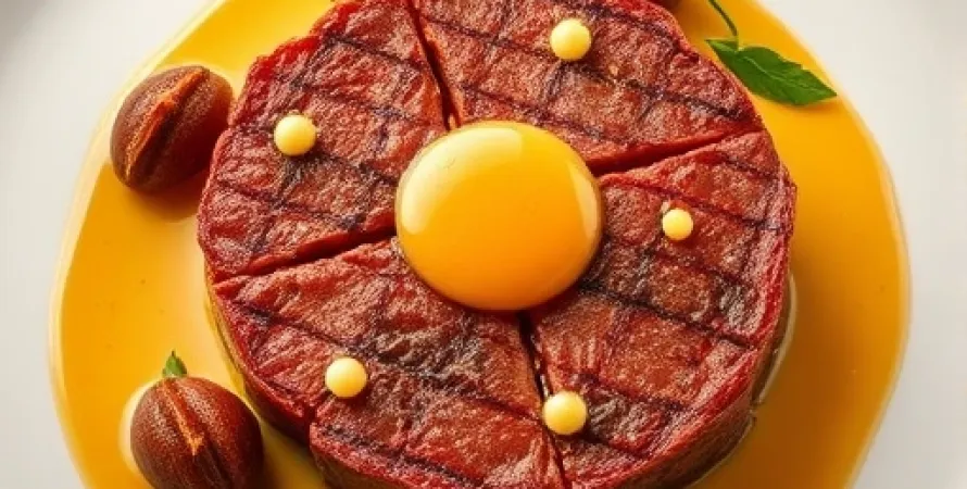 Steak ronde aux oignons