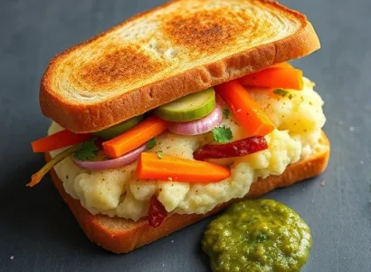 Tartine végétale farcie