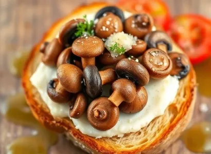 Champignons sur toast