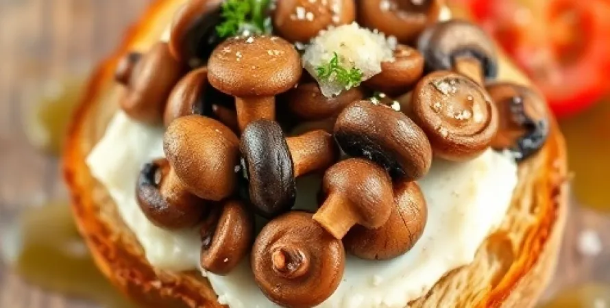 Champignons sur toast
