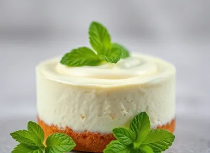 Cheesecake à la crème de menthe