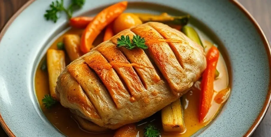 Poulet au Curry aux Ail