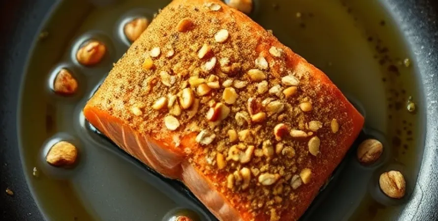 Saumon à la noisette