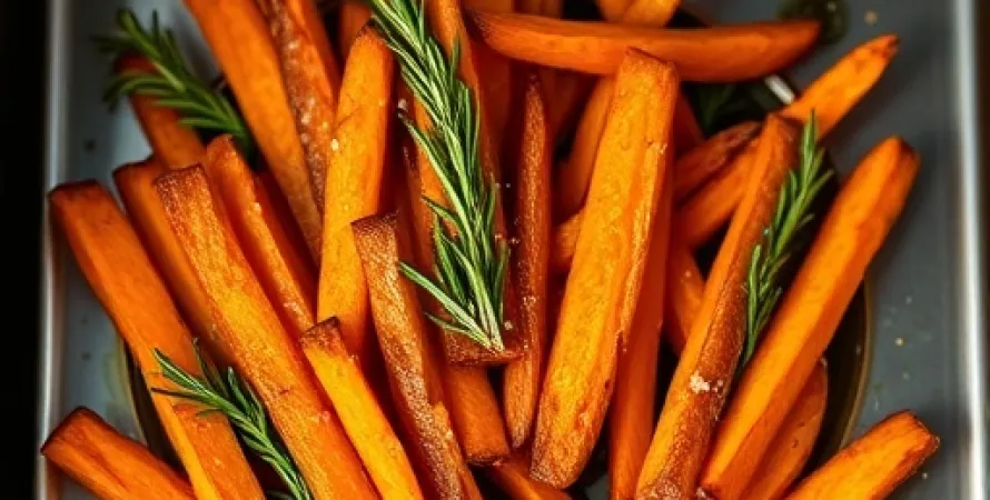 Frites de patate douce et idaho